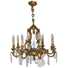 Late 19th Century French Louis XV Style Eight-Light Chandelier 11