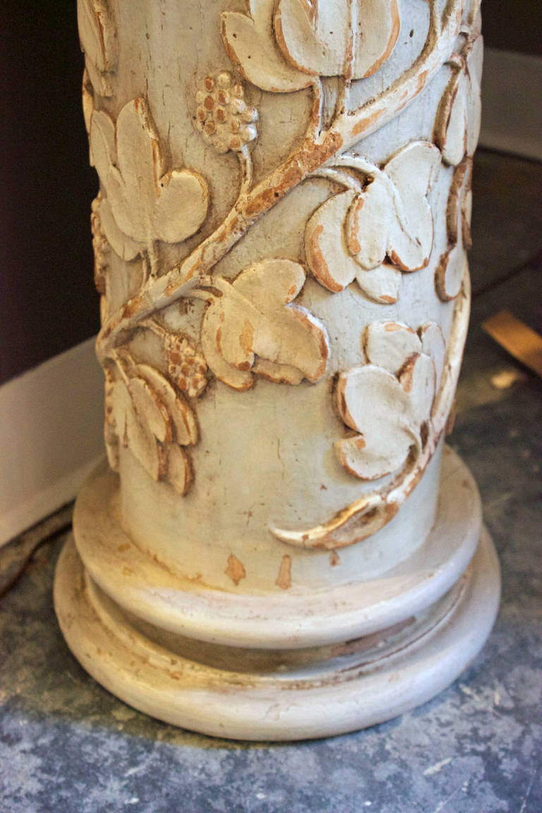  Almost Pair Of Fluted Columns With Corinthian Capitals In Good Condition For Sale In Charleston, SC