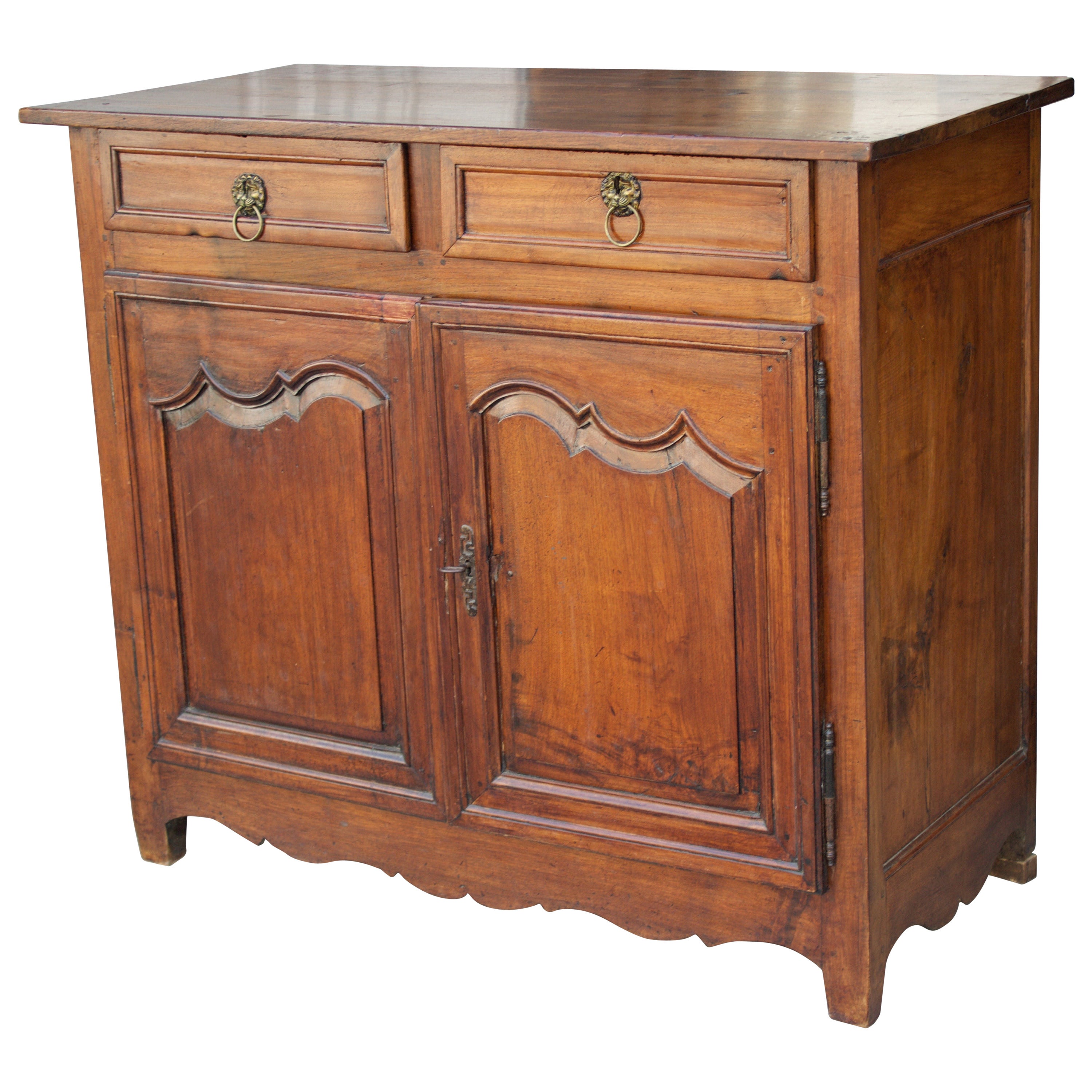 18th Century French Country Louis XIV Walnut Buffet or Sideboard For Sale