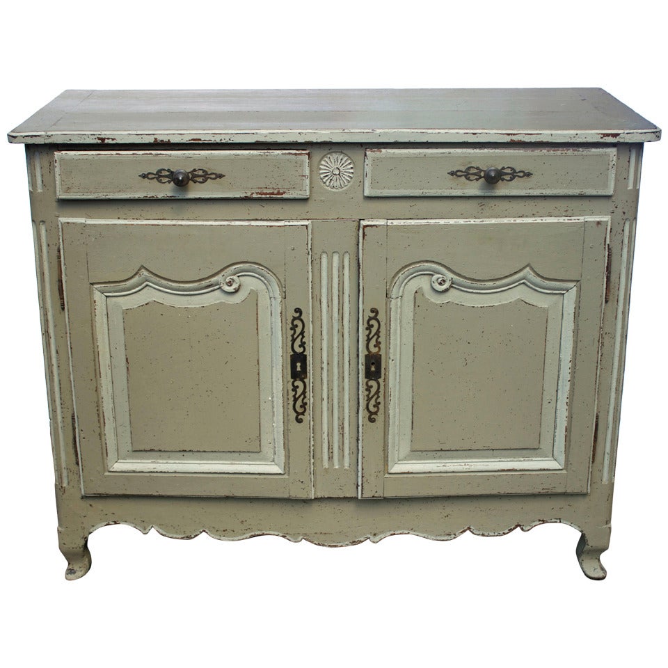 18th Century French Provincial Painted Buffet For Sale