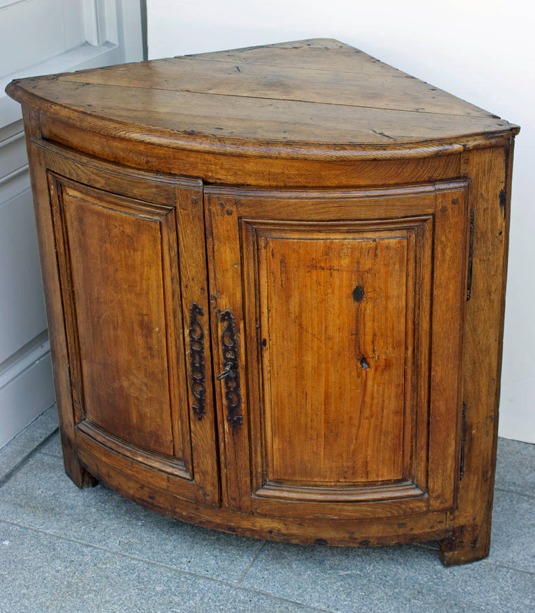 End of 17th Century French Country Corner Cabinet