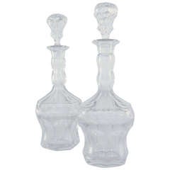 Pair of crystal Decanters Pair of crystal Decanters