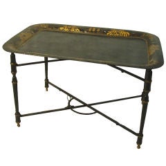 Antique Toleware Tray table
