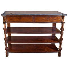 French Early 19th Century Marble-Top Console or Server