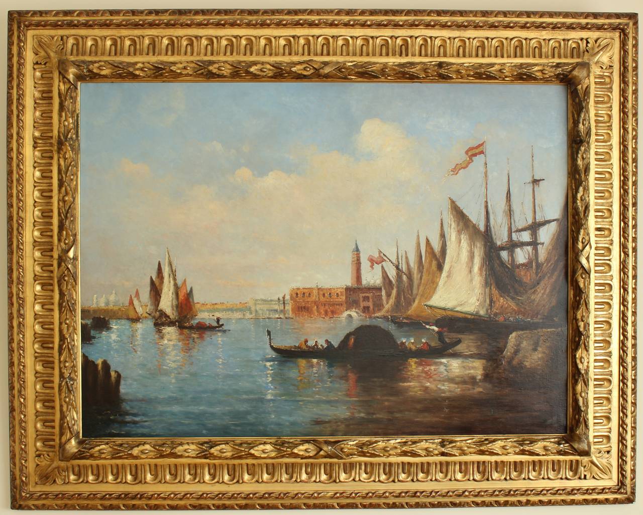 19th Century Painting "Venice View," Circle of Felix Ziem For Sale at ...