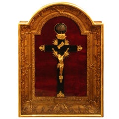 A Rare French Crucifix Clock