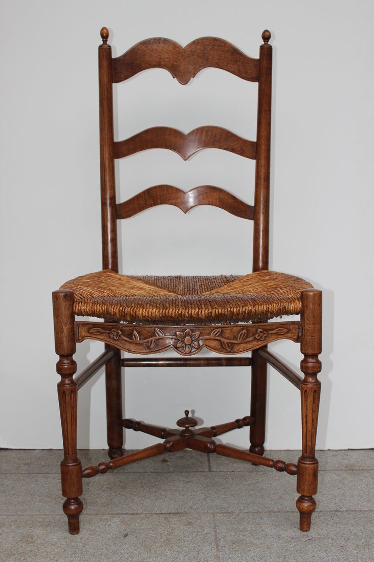 Set of 6 rare Antique chairs of Provence at 1stdibs