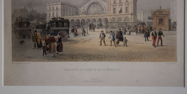 The Strasbourg platform (Embarcadere du chemin de fer de Strasbourg)was opened in 1849 and inaugurated by Emperor Napoleon III in 1850.The present name 