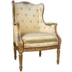 Bergere "a Oreilles" of Transition Louis XV -Louis XVI Period