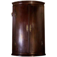 Curved Hanging Corner Cabinet 1
