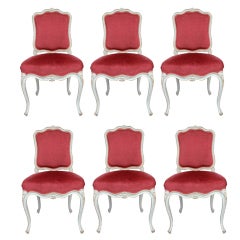 Set of 6 French Louis XV style Chairs