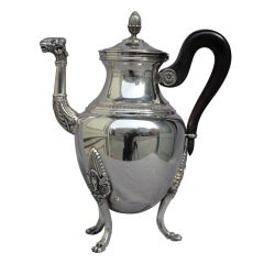 Antique 1st Empire style Coffee Pot by Christofle
