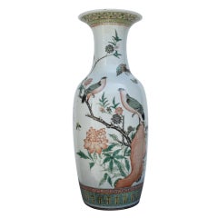 19th C. Chinese Export Famille verte porcelain vase