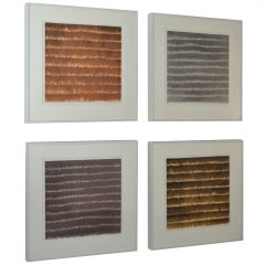 Set of 4 Monoprints by Power Boothe