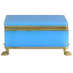 French Opaline Lidded Box