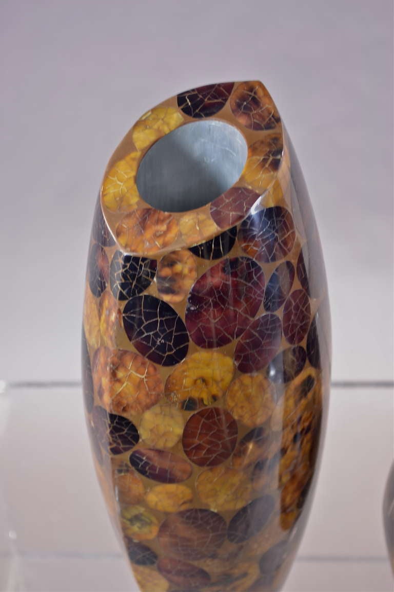 20th Century R & Y Augousti Paris Inlaid Vases