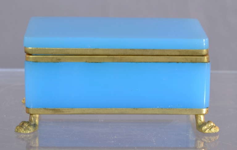 French Opaline Lidded Box