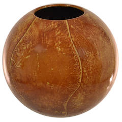 Goat Skin Covered Vase