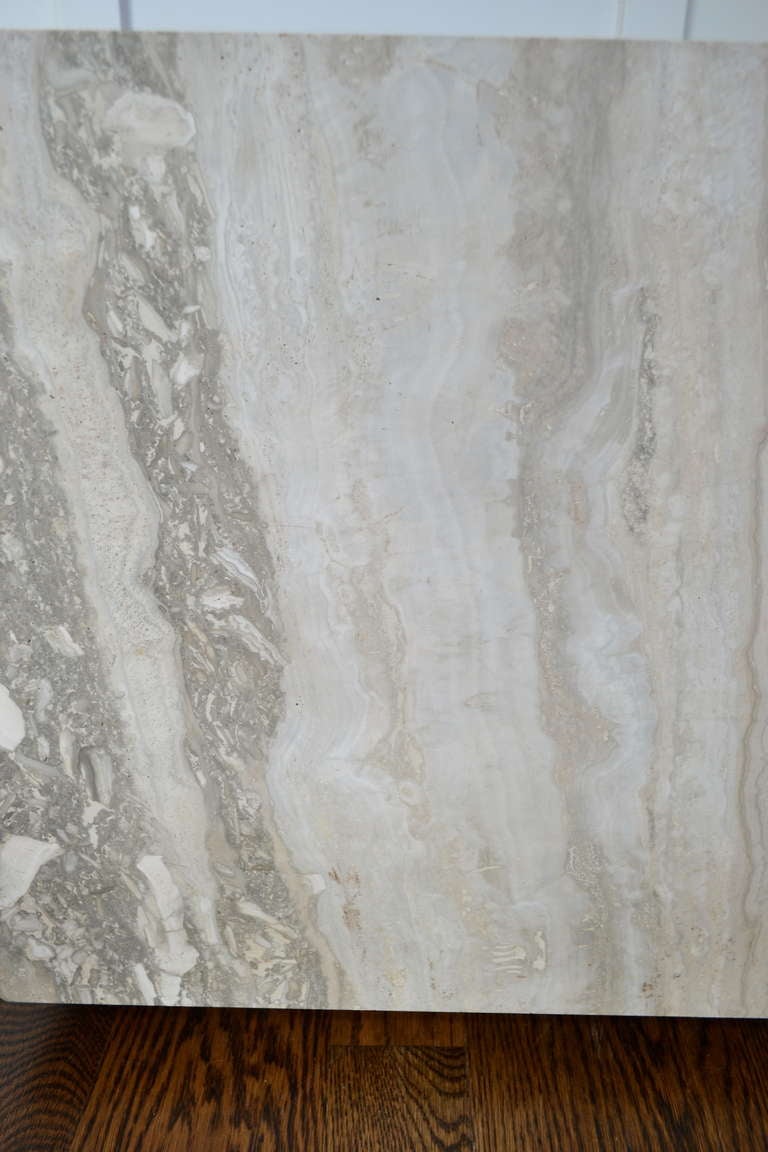 Pair of Travertine Marble Planters 2