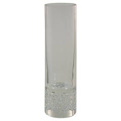 Large Clear Vase Designed by Livio Seguso, Produced by Seguso A.V