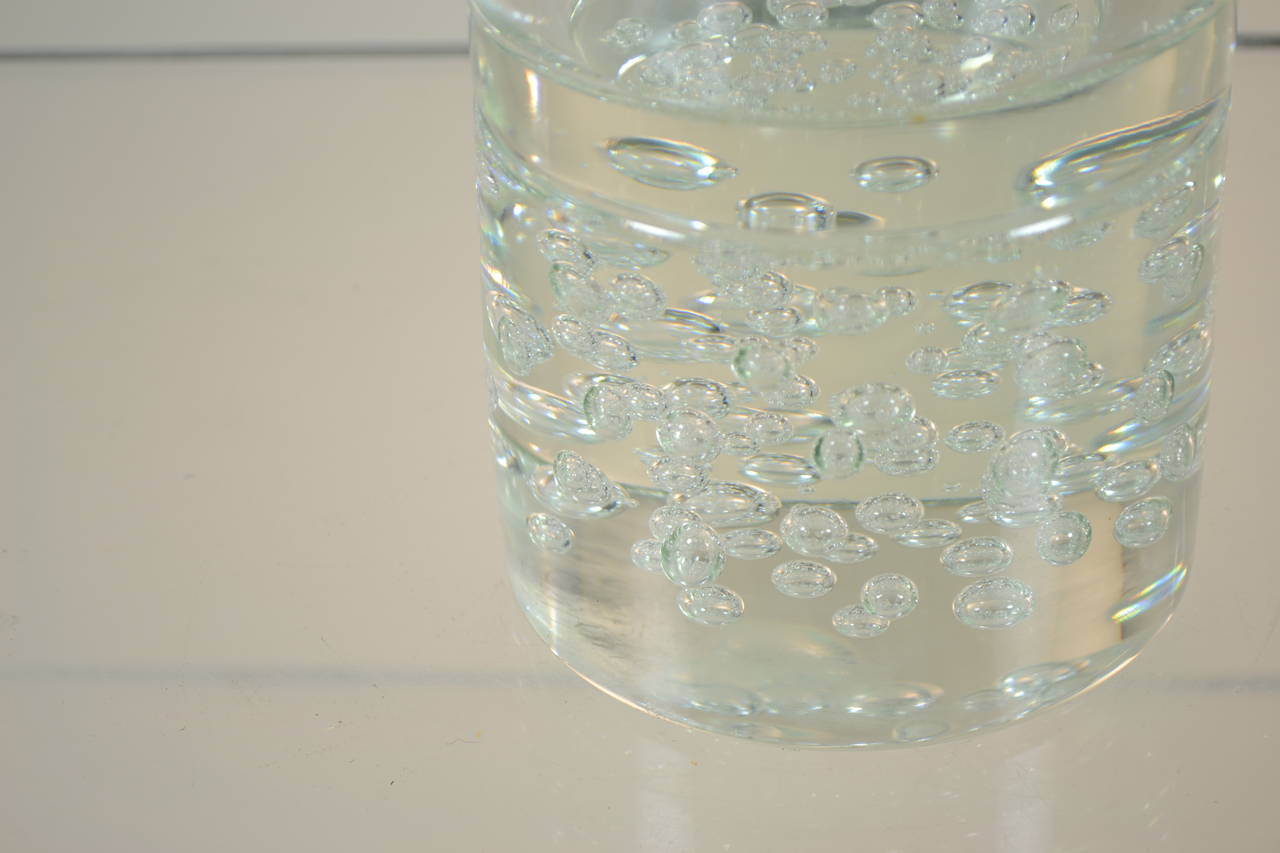 Mid-Century Modern Large Clear Vase Designed by Livio Seguso, Produced by Seguso A.V For Sale