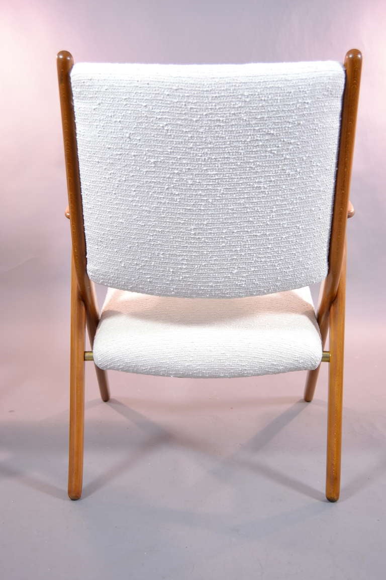 Pair of Scandinavian Modern Scissor Chairs 1