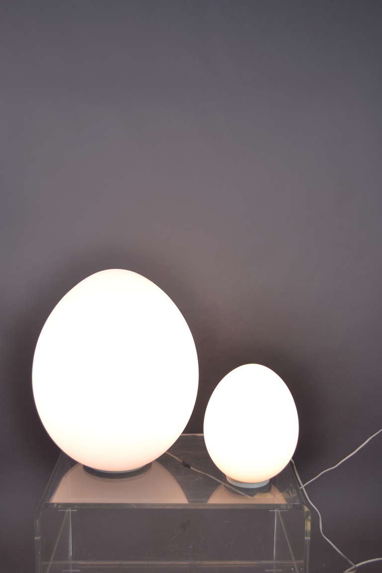 Late 20th Century Two Laurel Egg Lamps