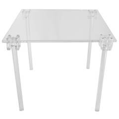 Charles Hollis Jones Folding Lucite Card Table