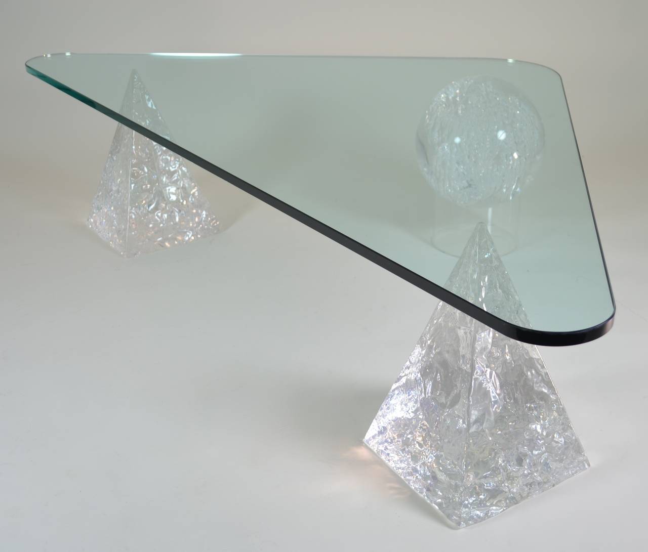 Geometric Lucite Based Cocktail Table 2