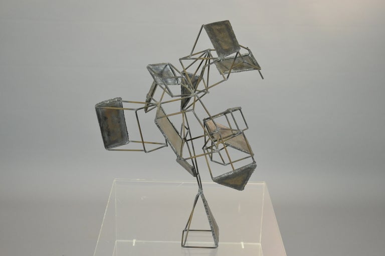 Brutalist Metal Sculpture