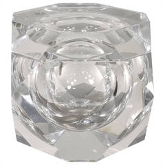 Albrizzi Faceted Lucite Ice Bucket