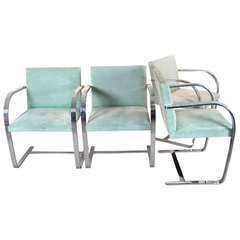 Four Mies Van Der Rohe Brno Chairs for Knoll International