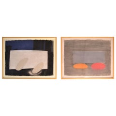 Used Michael Steiner, Signed Works on Paper Paintings, USA circa 1989