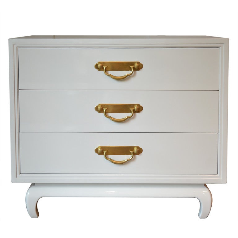 Lacquered Oriental Form Chest