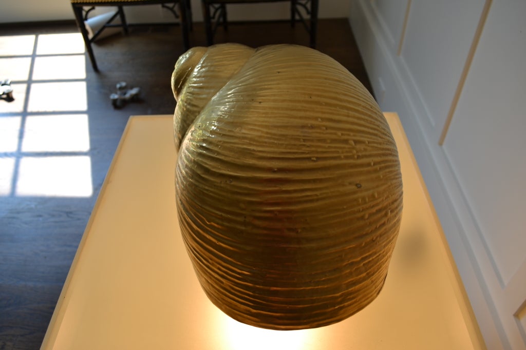 Giant Gold Porcelain Shell - Lorin Marsh 3