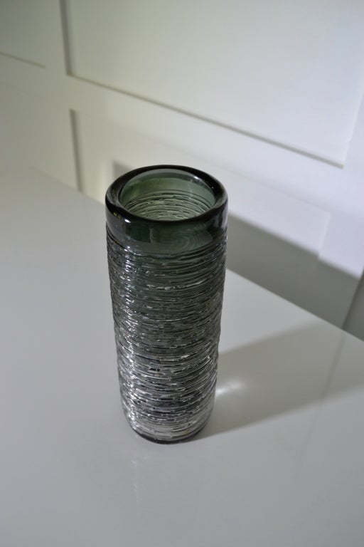 Glass Vase by Bengt Edenfeldt for Skruf Sweden