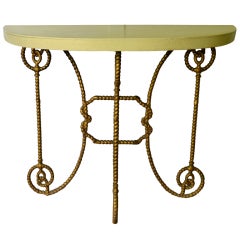 Metal Knotted Rope Design Console