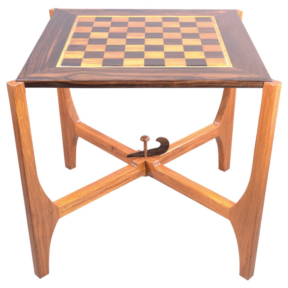 Exotic Wood Game Table