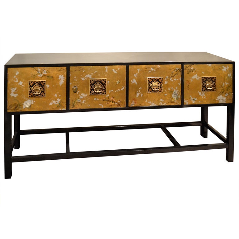 Renzo Rutili Gilt Decorated Credenza