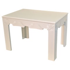 White Lacquer Side Table