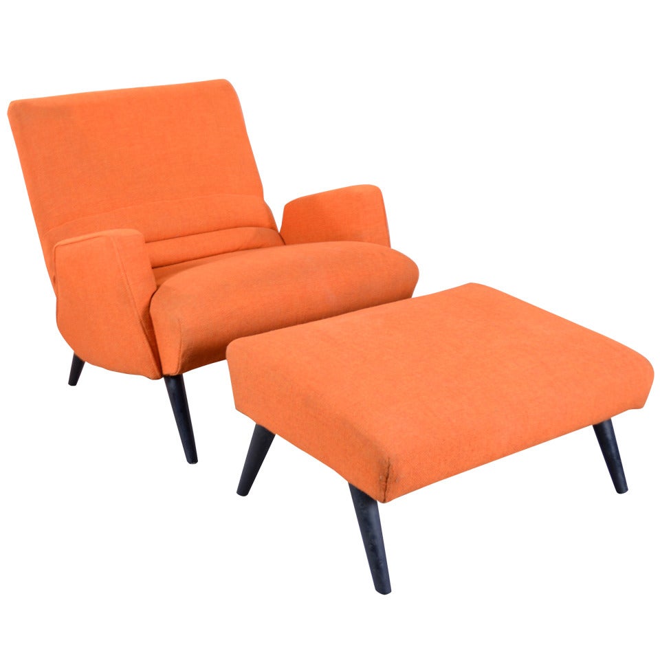 1950's Lounge Chair and Ottoman