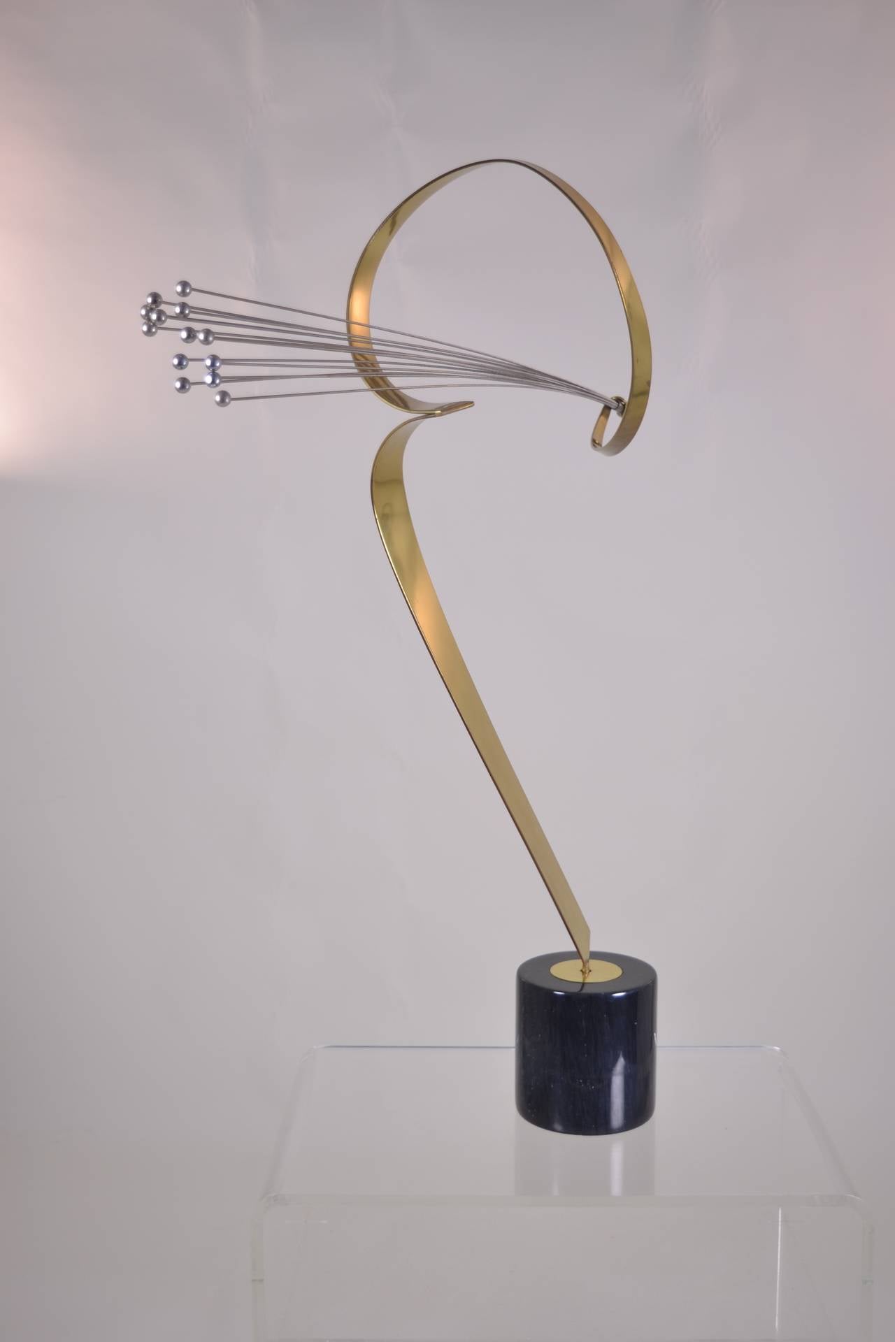 Curtis Jere Mixed Metal Sculpture In Good Condition In Norwalk, CT