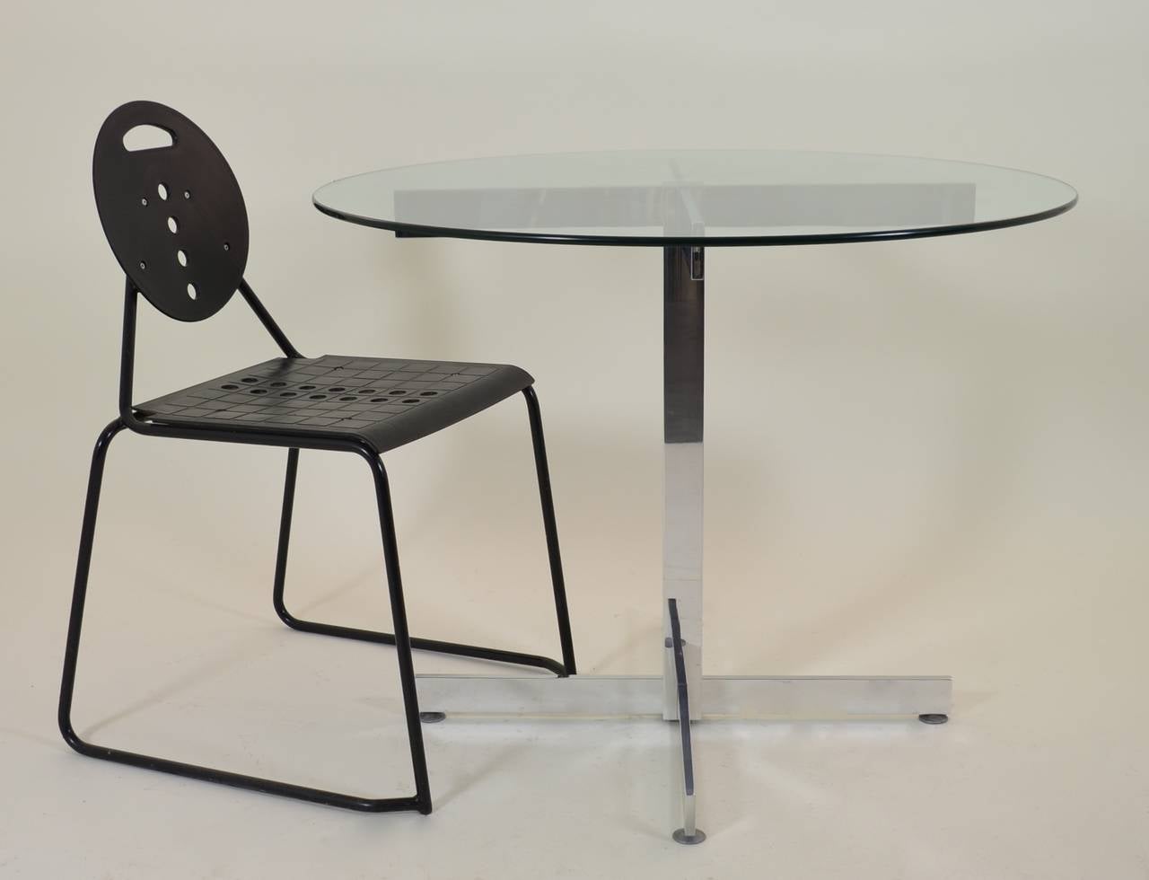 Polished Aluminum Modernist Table 1