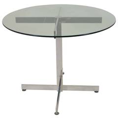 Polished Aluminum Modernist Table 2