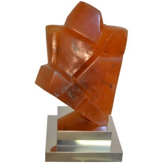 Abstract Stone Sculpture on Stand