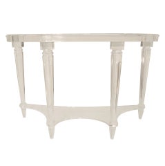 Neo-classical Lucite Console