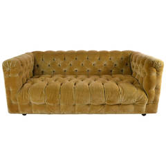 Retro Chesterfield Sofa by Directional, circa 1960s