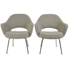 Pair of Saarinen Executive Arm Chairs