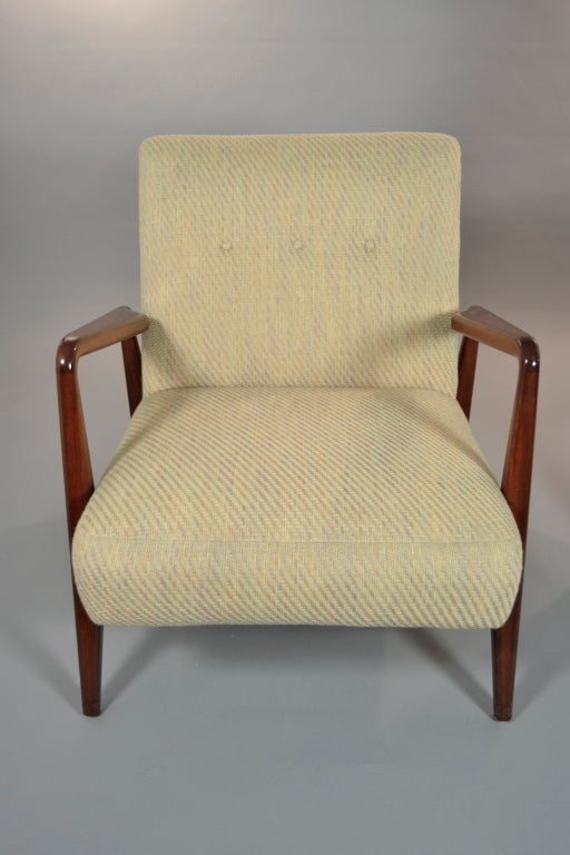 Danish Teak Open Arm Chair