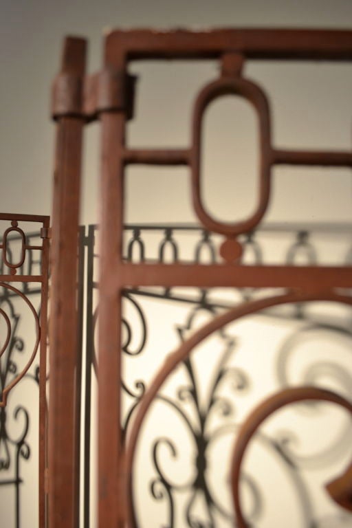 Mid-20th Century Wrought Iron Screen